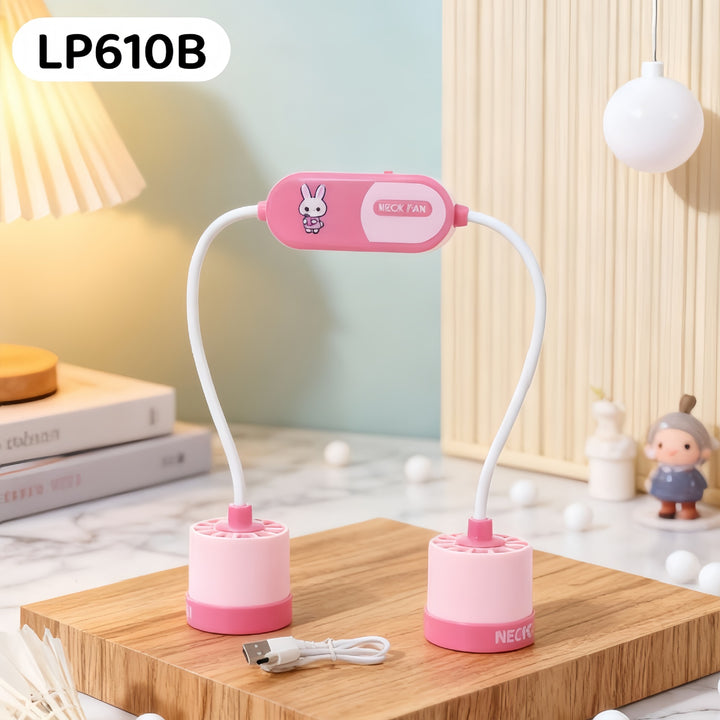 Women portable neck fan with flexible design Bowlift