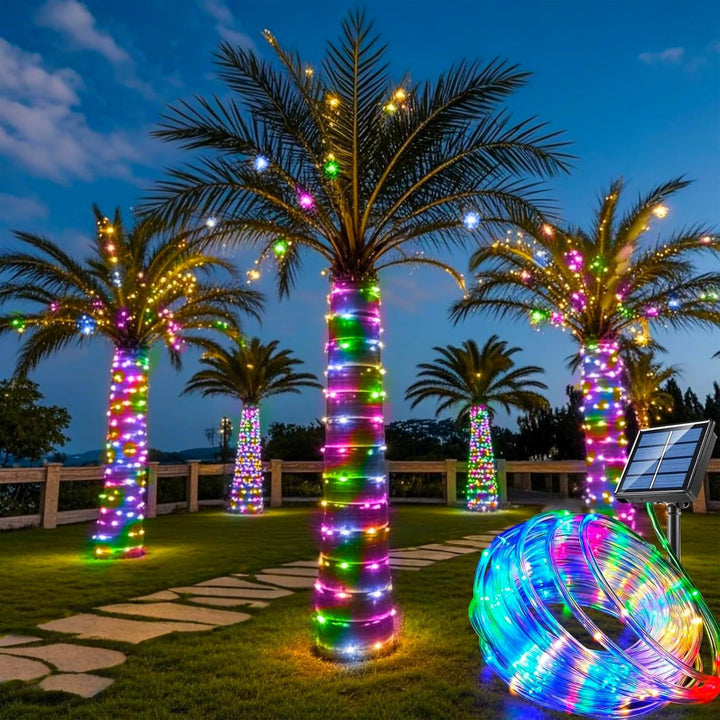 Solar Outdoor Waterproof LED Fairy Rope Lights For Tree And Landscape Wrapping Bowlift