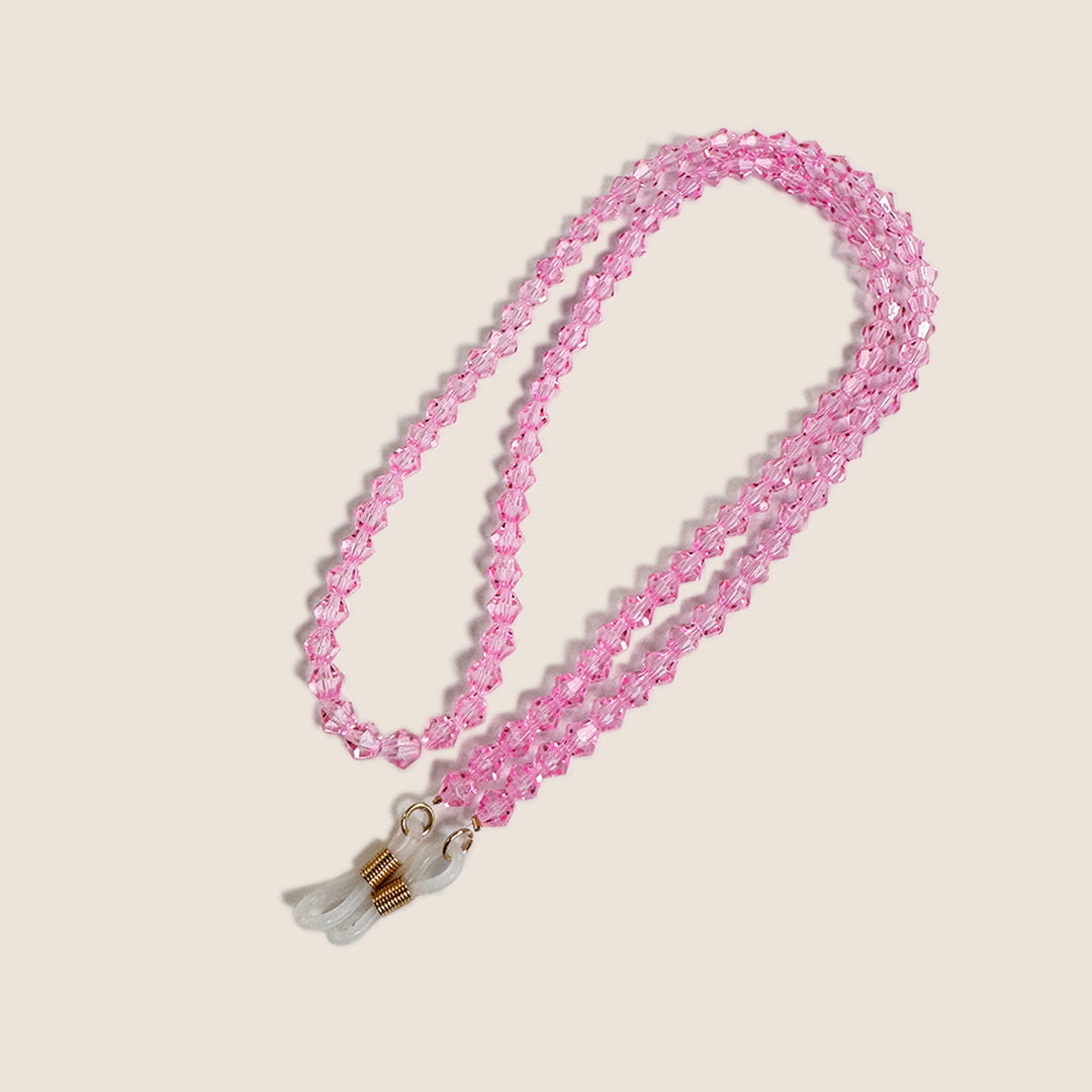 Beaded Eyewear Chain with Clear Tips Bowlift