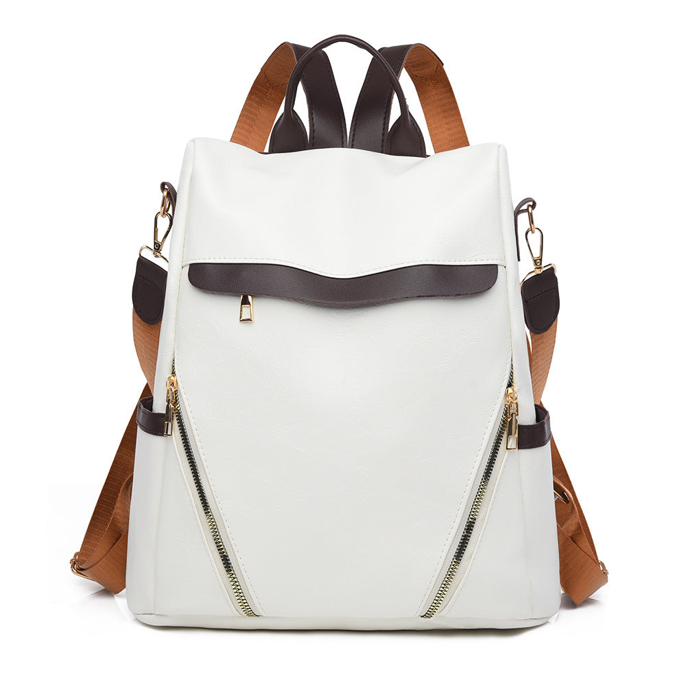 Multi-Functional Leather Backpack Bowlift