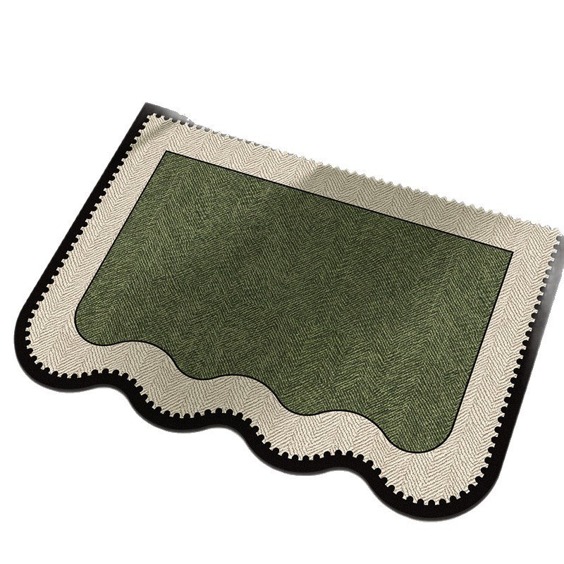 Elegant Herringbone Pattern Area Rug Bowlift
