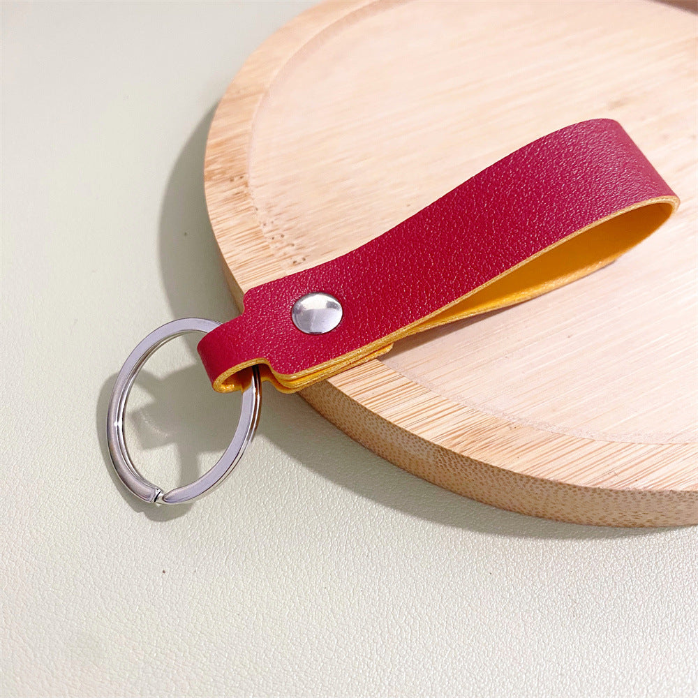 Stylish Leather Keyring Bowlift