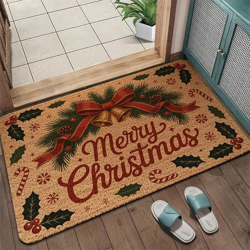 Festive Holiday Door Mat Bowlift