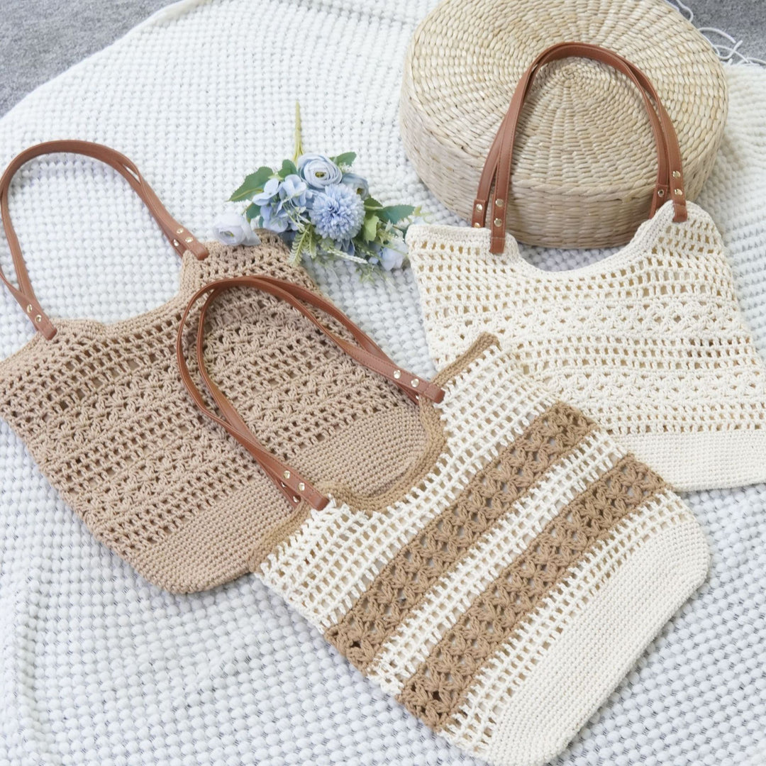 Handcrafted Macrame Tote Bag Bowlift