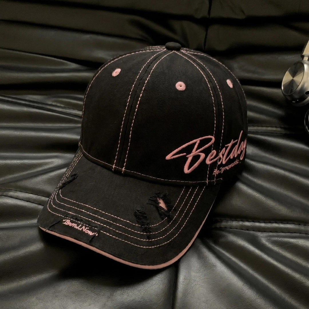 Men's Distressed Casual Cotton Baseball Cap Bowlift