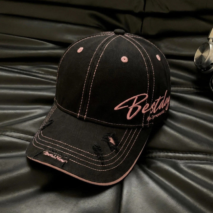 Men's Distressed Casual Cotton Baseball Cap Bowlift