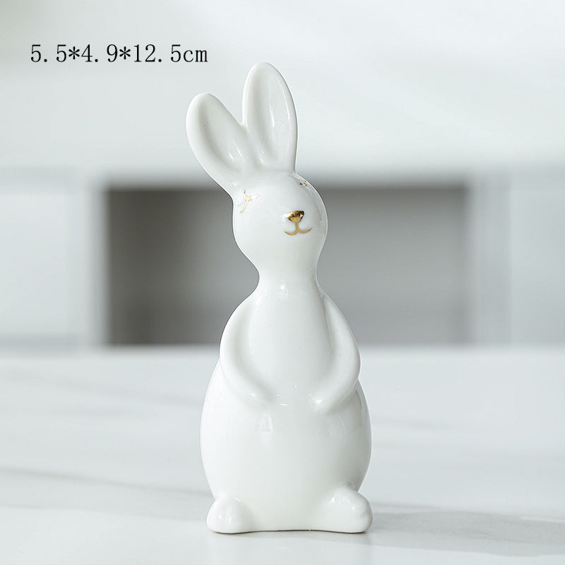 Ceramic Bunny Figurine Bowlift