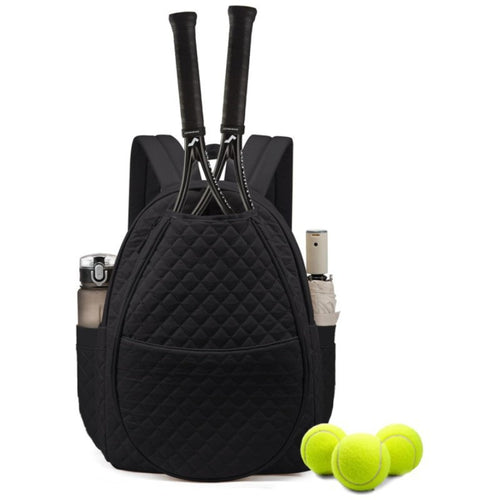 Quilted Tennis Racket Backpack Bowlift