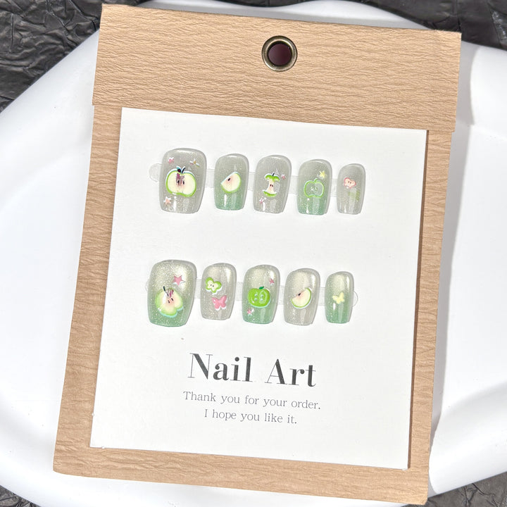 Whimsical Fruit-Themed Press-On Nails