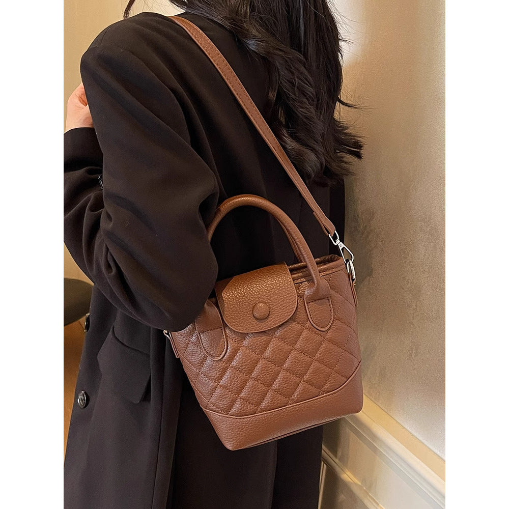 Quilted Mini Top-Handle Handbag Bowlift