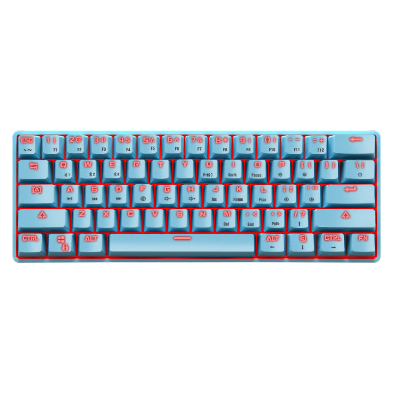 Compact Mechanical Gaming Keyboard with Backlit Keys Bowlift