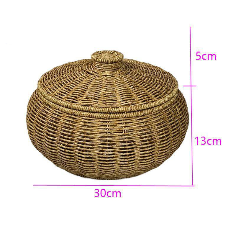 Lidded Woven Storage Container Bowlift