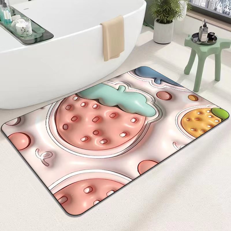 Cute Cartoon Cat Shape Bath Mat Bowlift