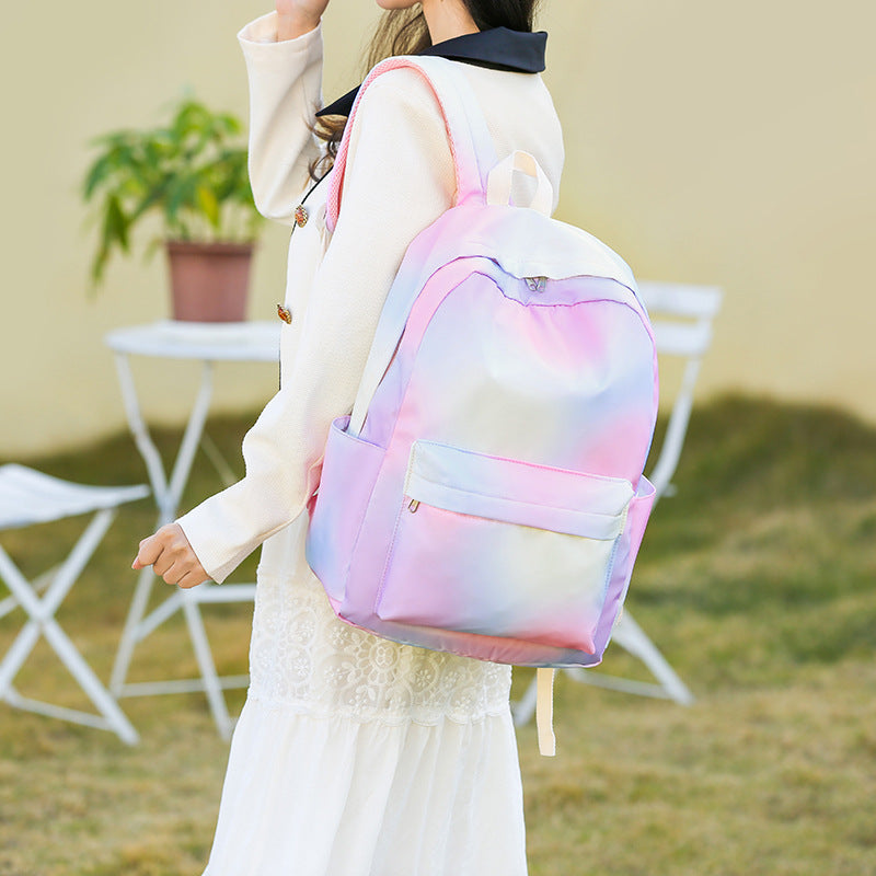 Stylish Cow Print Backpack and Accessory Set Bowlift