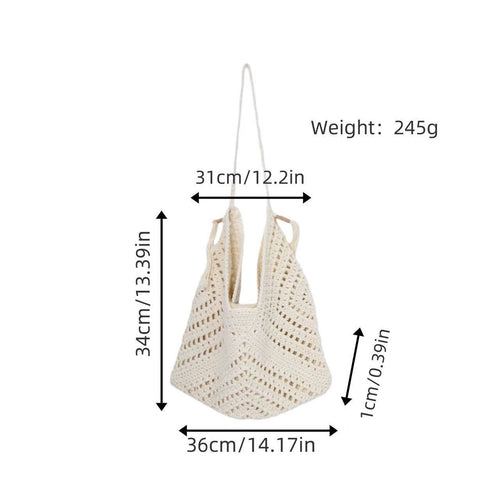 Handcrafted net tote bag Bowlift