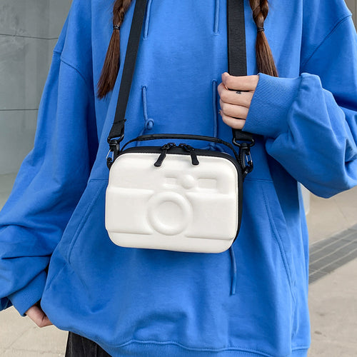 Novelty Camera-Shaped Crossbody Bag Bowlift