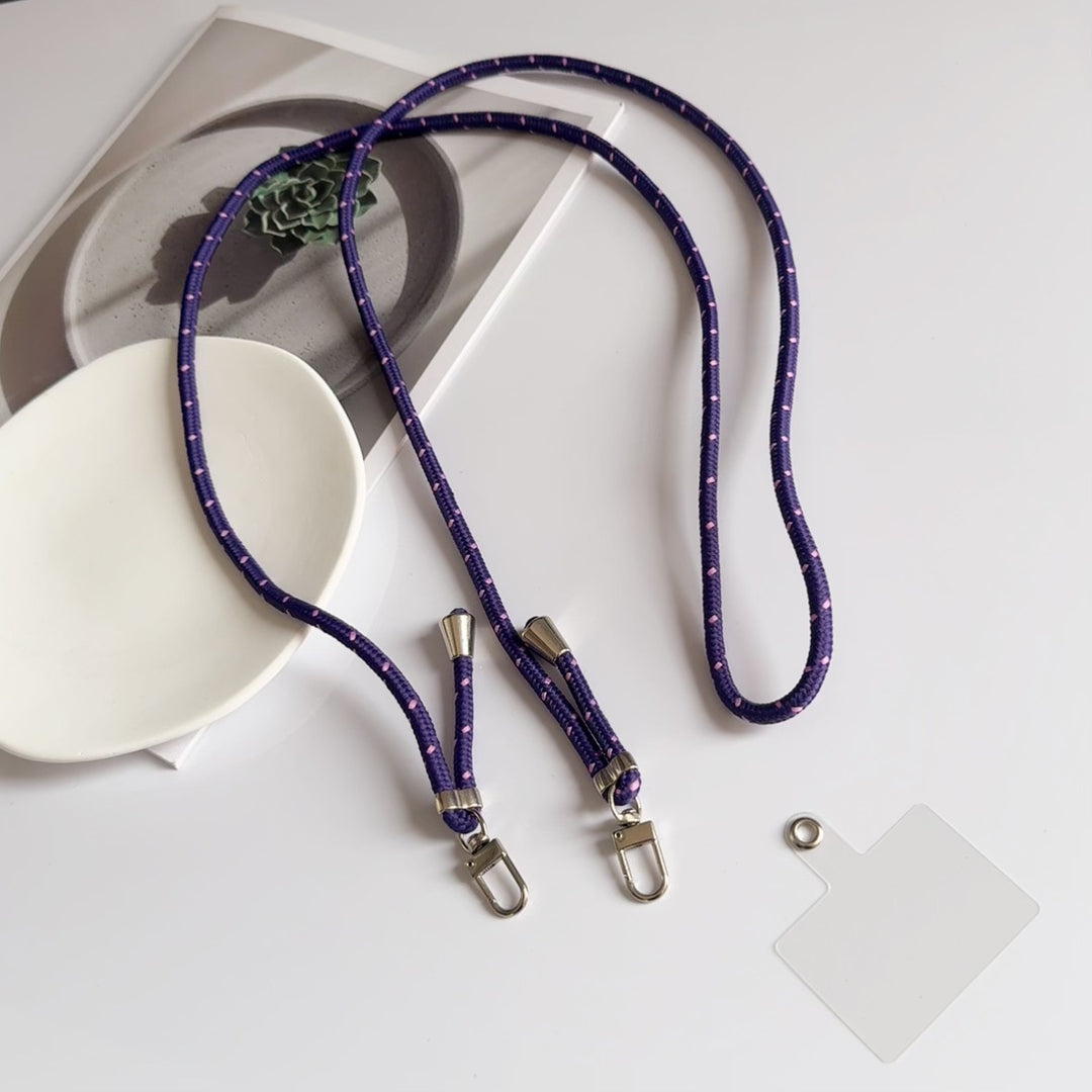 Colorful Dual-Clip Adjustable Lanyard Bowlift