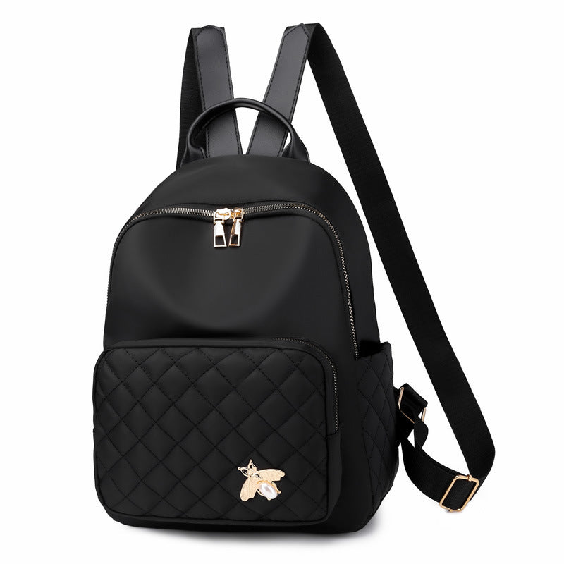 Quilted Vegan Leather Backpack Bowlift