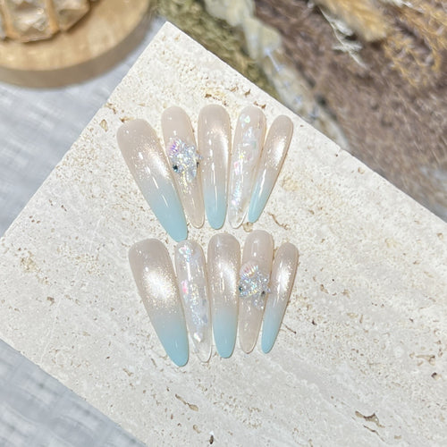 Decorative Glitter Ombre Press-On Nails