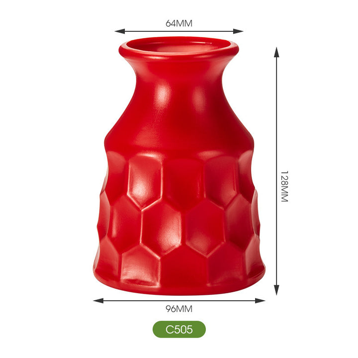 Artistic Hexagon Textured Vase Bowlift