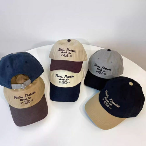 Men's Vintage-Inspired Cotton Baseball Cap Bowlift