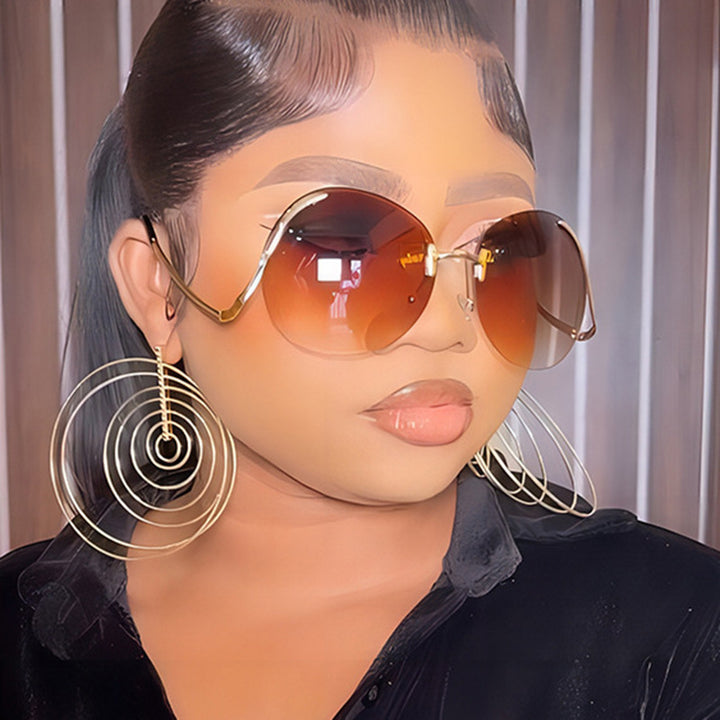 Women’s luxurious oversized sunglasses with innovative frame and UV protection Bowlift