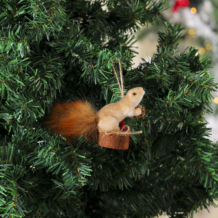 Decorative Christmas Squirrel Ornament Bowlift