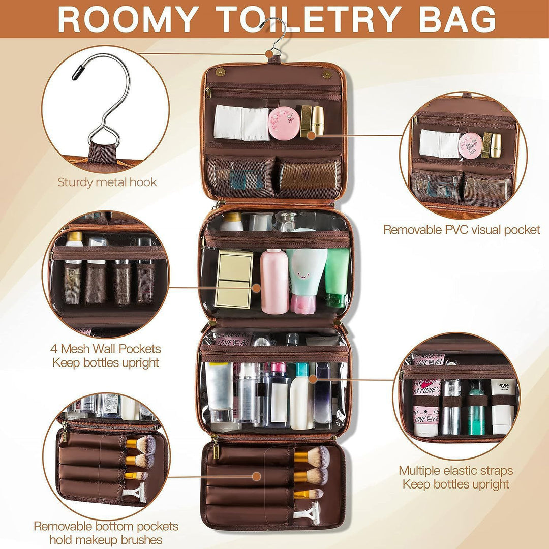 Travel cosmetic bag with multiple compartments Bowlift