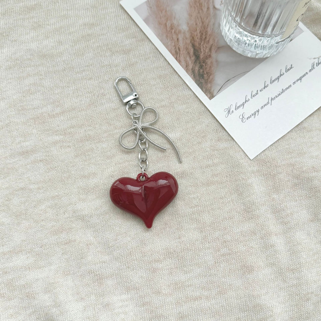 Artistic Heart Charm Keychain Bowlift