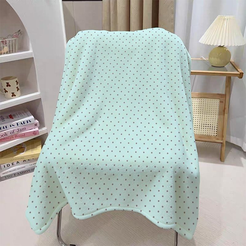 Cozy Dot Pattern Throw Blanket Bowlift