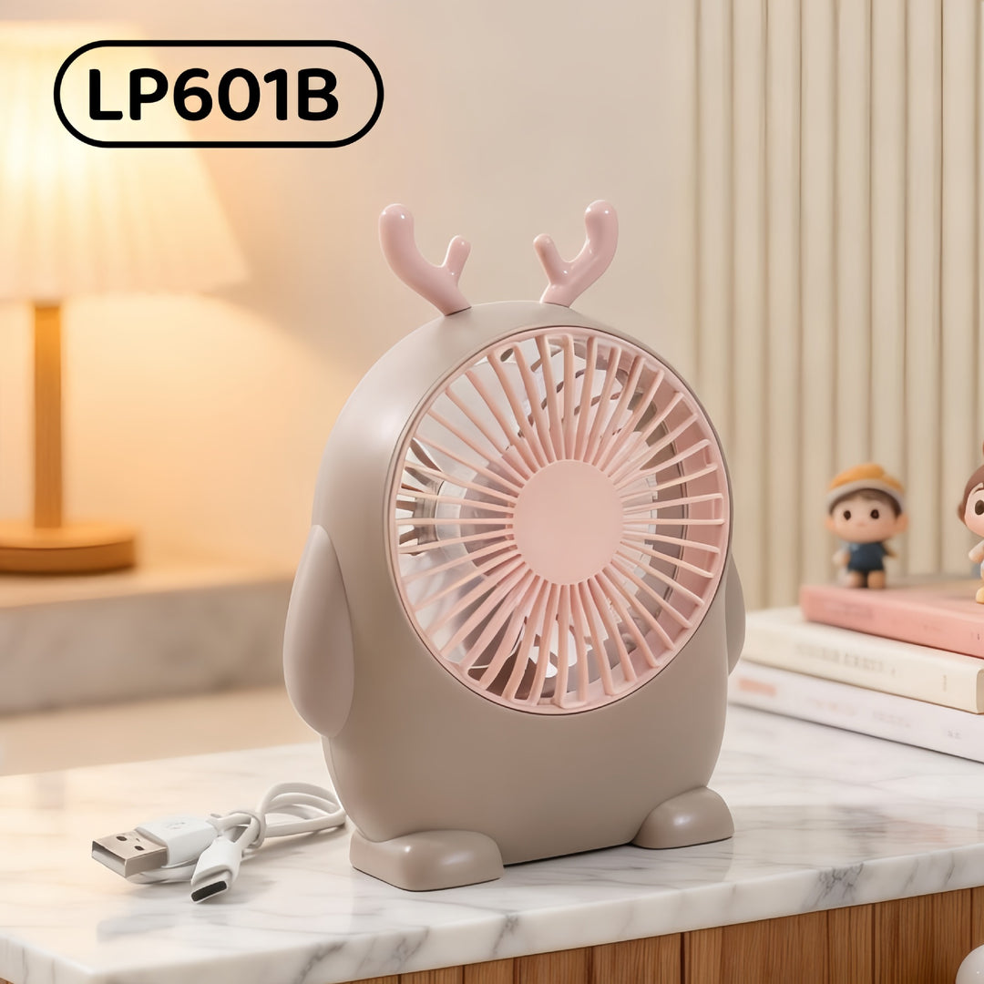 Cute table fan with USB connection Bowlift