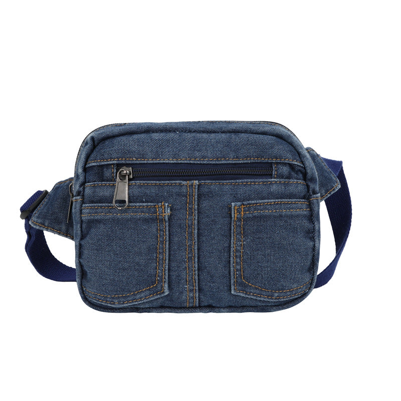 Compact Denim Crossbody Bag Bowlift