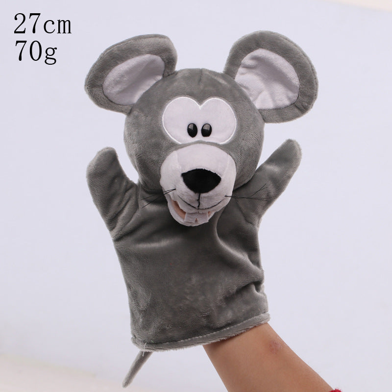 Plush Tiger Hand Puppet With Soft Fleece Movable Mouth Embroidered Features