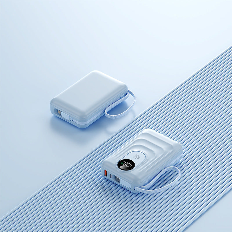 Portable power bank with fast wireless charging function and digital display Bowlift
