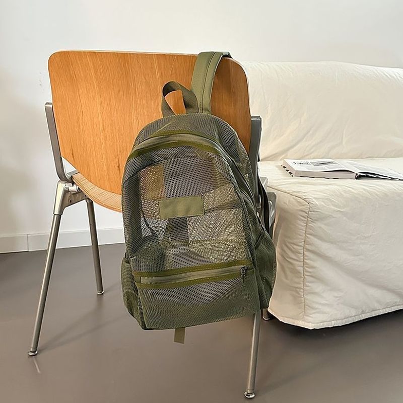 Stylish Mesh Backpack Bowlift