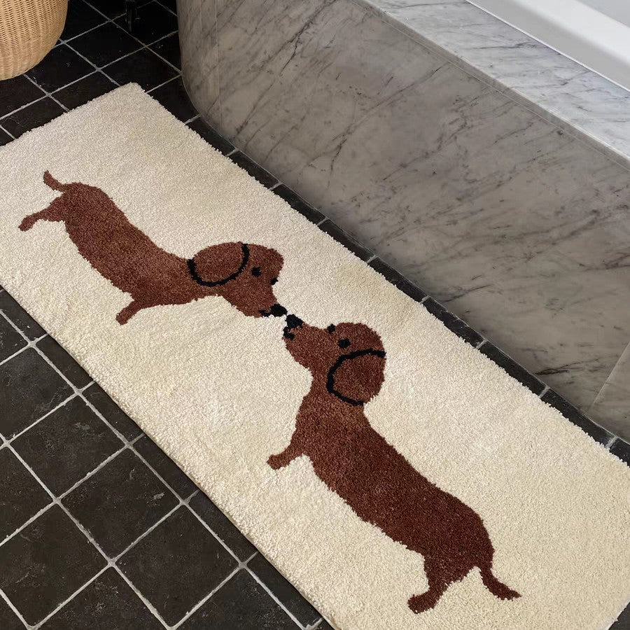 Adorable Dog-Themed Bath Mat Bowlift