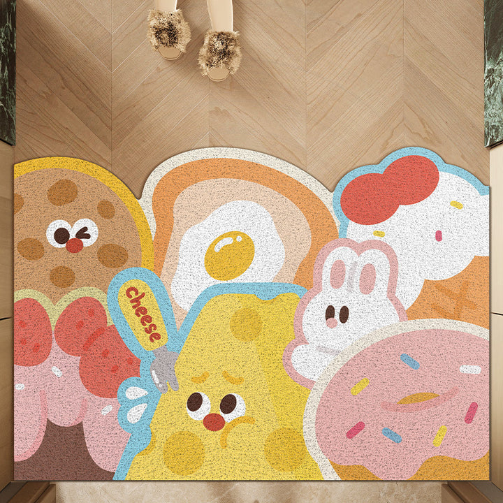 Whimsical Food-Themed Indoor Mat Bowlift