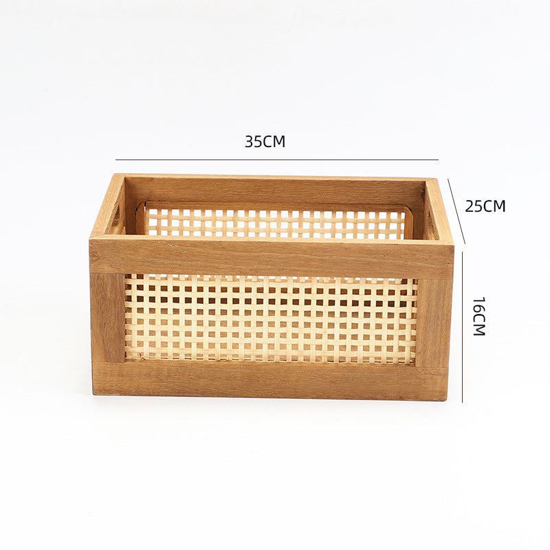 Versatile Wooden Storage Basket Bowlift