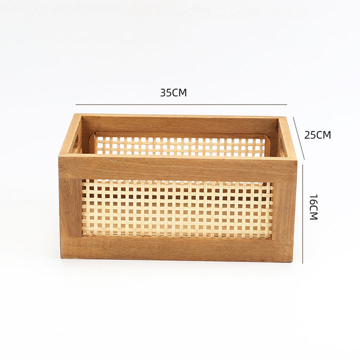 Versatile Wooden Storage Basket Bowlift