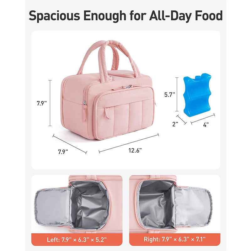 Versatile Quilted Travel Duffle Bag Bowlift