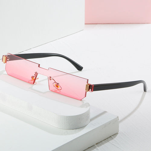 Women's fashionable geometric sunglasses with fine frame Bowlift