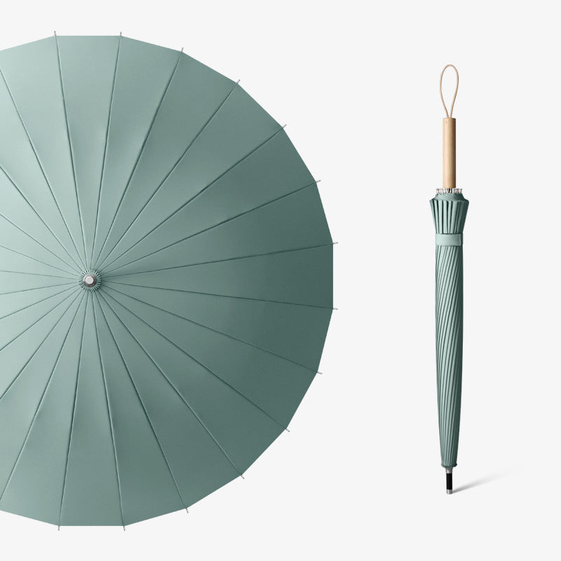 Ladies elegant umbrella with wooden handle and durable cover Bowlift