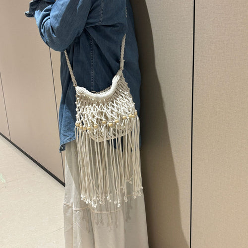 Artisanal macramé shoulder bag Bowlift