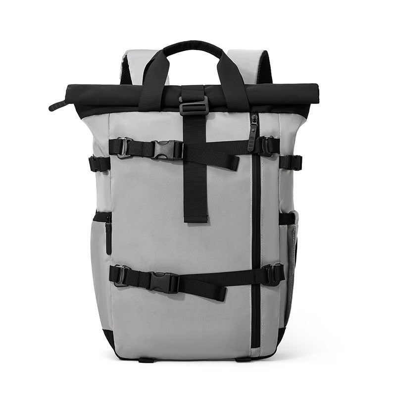 Backpack with roll closure and durable materials Bowlift