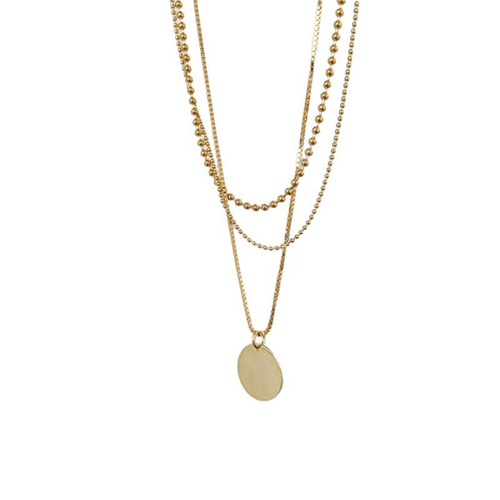 Layered Dainty Pendant Necklace Bowlift