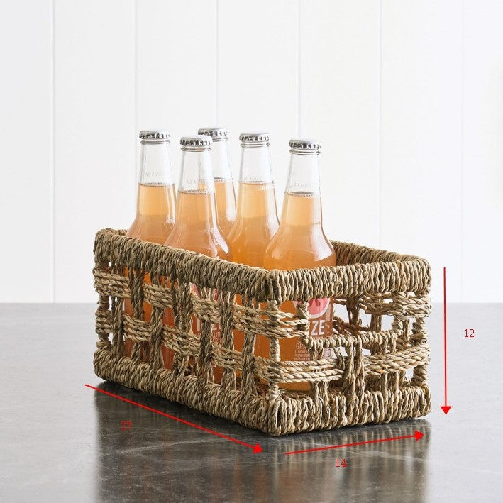 Rustic Woven Storage Basket Bowlift