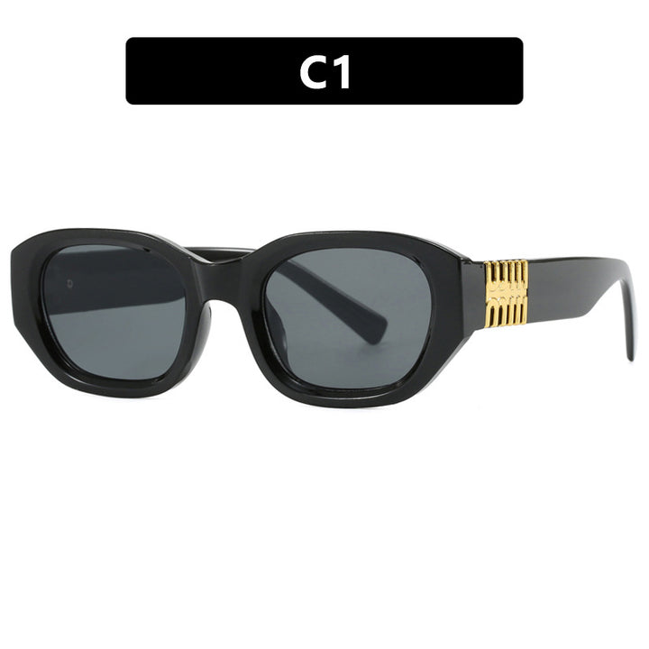 Women's fashionable sunglasses with unique, geometric design and elegant accents Bowlift