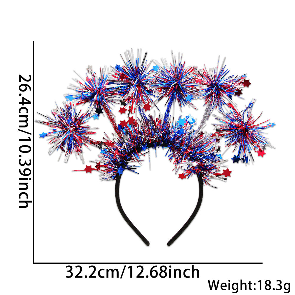 Unisex nan festive party headband with pompom and star island Bowlift