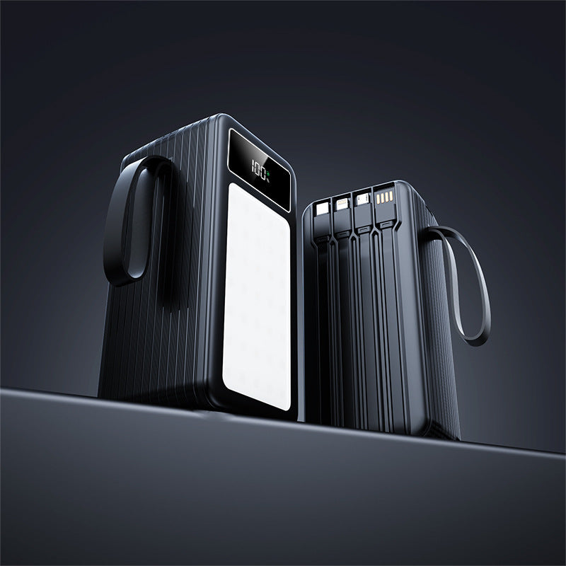 Portable power bank with integrated charging station and innovative LCD display Bowlift