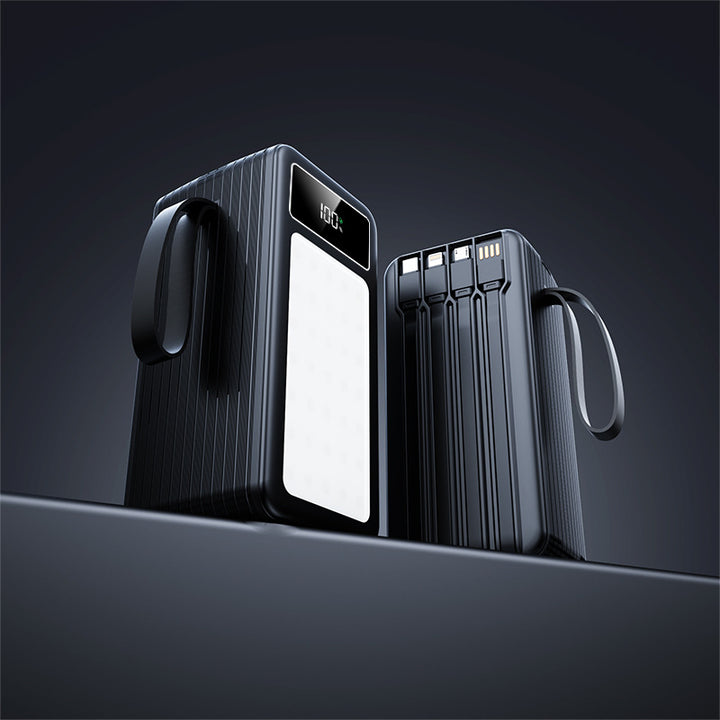 Portable power bank with integrated charging station and innovative LCD display Bowlift